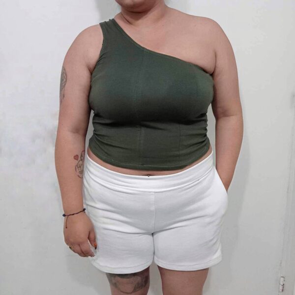 Blusa con una tira sin mangas - Image 3