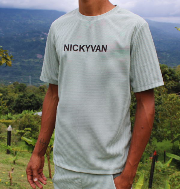 Camiseta hombre tela tipo galleta