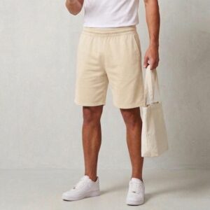 Pantaloneta Básica Hombre Beige